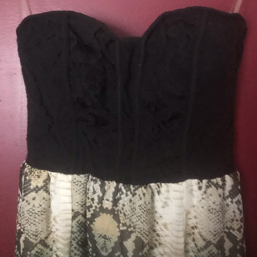 My Michelle  strapless High Lo Jr. Womens Dress